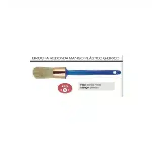 BROCHA MANGO PLÁSTICO AZUL G-BRICO N3