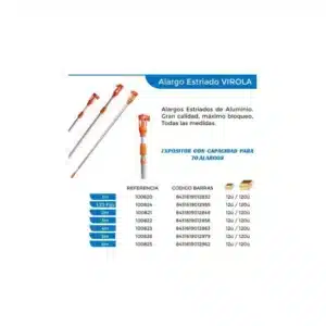 ALARGO ESTRIADO ALUMINIO 5m