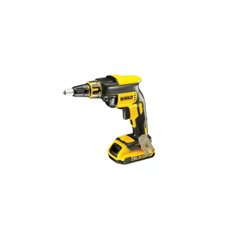 Atornillador Panel yeso sin escobillas XR 18V DEWALT + 2 baterías Li-Ion 2Ah y maletín TSTAK