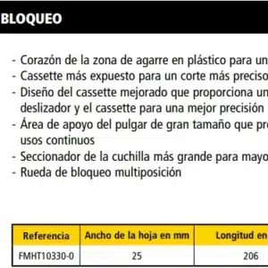 Cuter STANLEY FATMAX 25mm RUEDA BLOQUEO