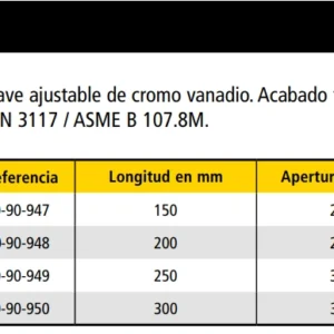 LLAVE AJUSTABLE STANLEY MAXSTEEL 200mm