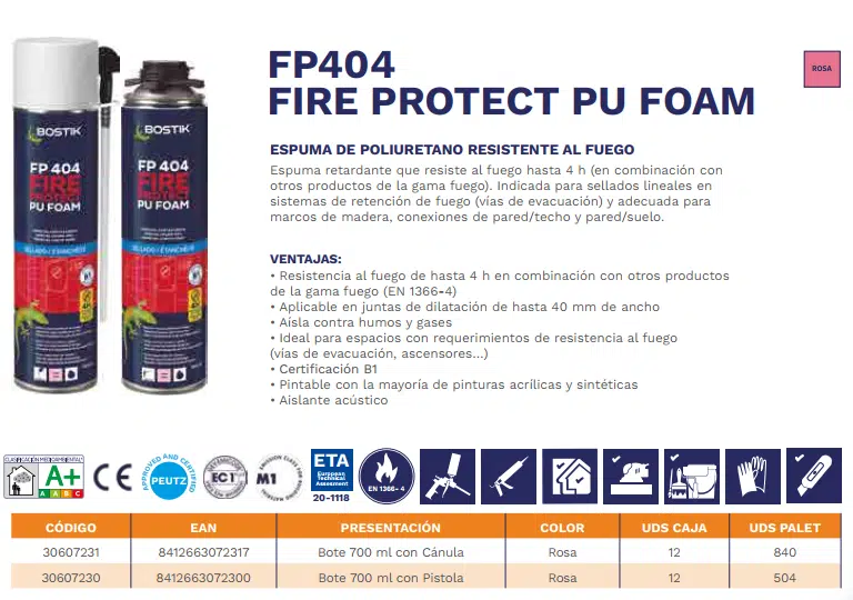 ESPUMA FP404 FIRE PROTECT PU FOAM