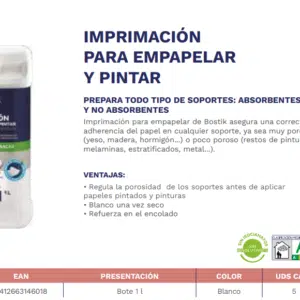 IMPRIMACIÓN PARA EMPAPELAR 1L