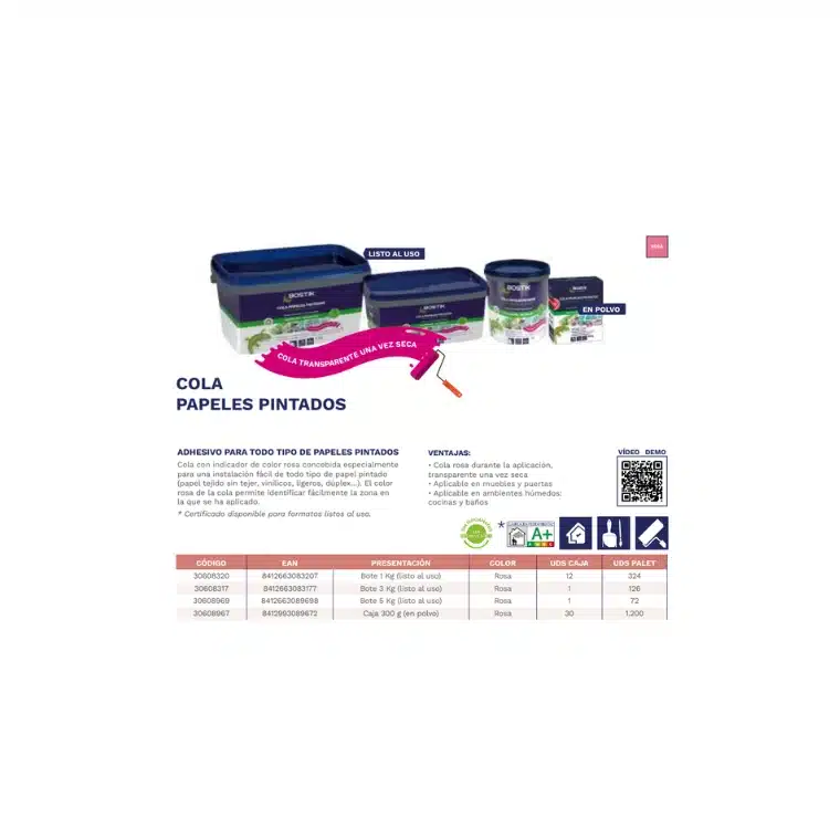 COLA PAPELES PINTADOS 1KG