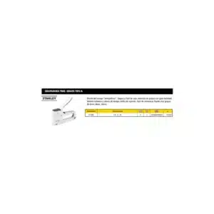 GRAPADORA STANLEY TR45 (GRAPA TIPO A)