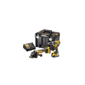 KIT XR 18V Li-Ion 5Ah = DCD796 Taladro Percutor + DCG405 Amoladora + 2 baterías DEWALT