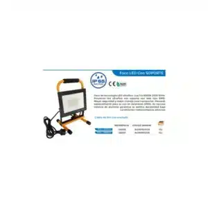 FOCO LED CON SOPORTE 50W 4500LU