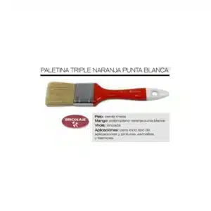 PALETINA TRIPLE ROJA PUNTA BLANCA N12