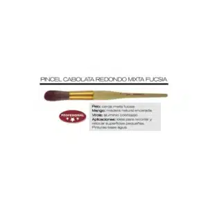 PINCEL CABOLATA REDONDO FUCSIA N22