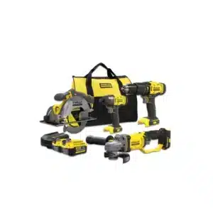 POWER KIT 4 HERRAMIENTAS V20 LI-ION 18V CON 2 BATERÍAS 4AH, CARGADOR Y BOLSA DE TRANSPORTE STANLEY