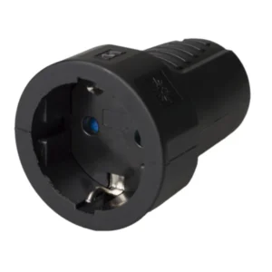 BASE ENCHUFE AEREA GOMA NEGRA (16A-250V) COFAN