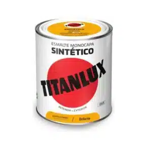 ESMALTE SINTETICO BRILLO AMARILLO MEDIO 568 750ML TITANLUX