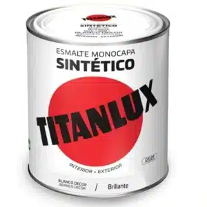 ESMALTE SINTETICO BRILLO BLANCO DECORATIVO 566D 250ML TITANLUX