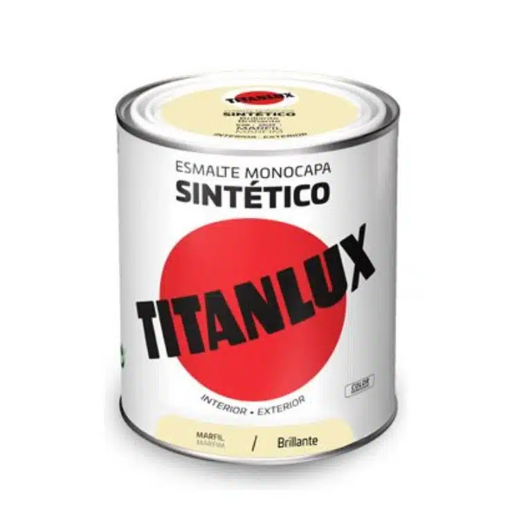 ESMALTE SINTETICO BRILLO MARFIL 528 750ML TITANLUX