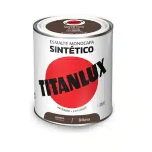 ESMALTE SINTETICO BRILLO MARRON 547 750ML TITANLUX