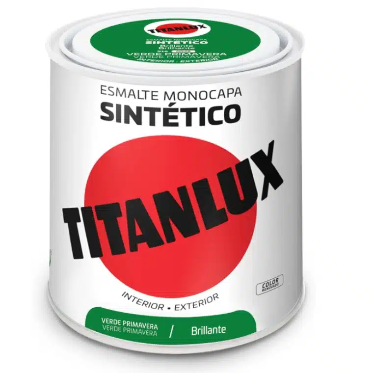 ESMALTE SINTETICO BRILLO VERDE PRIMAVERA 516 750ML TITANLUX
