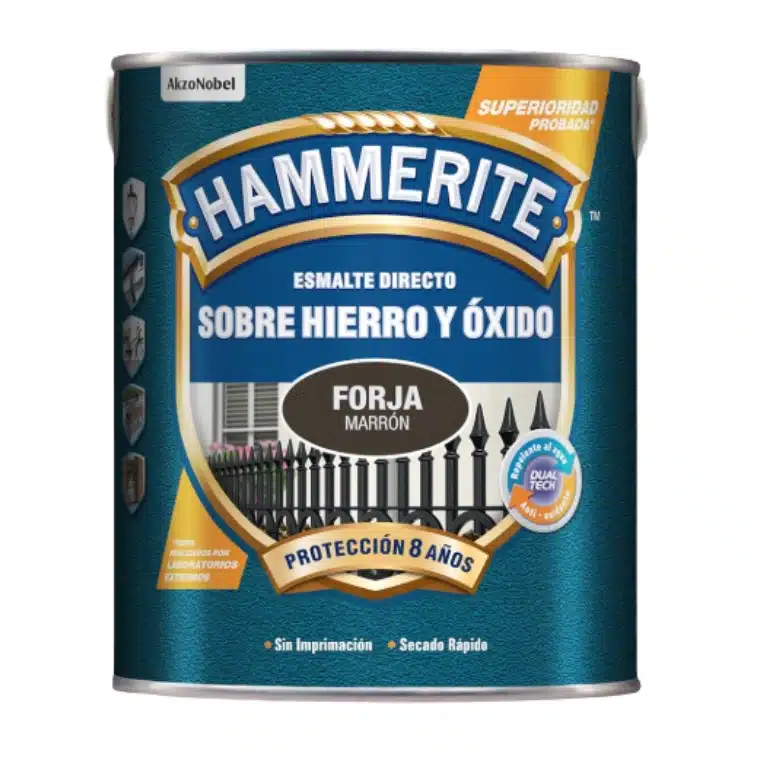 ESMALTE SINTETICO FORJA MARRON 750ML HAMMERITE