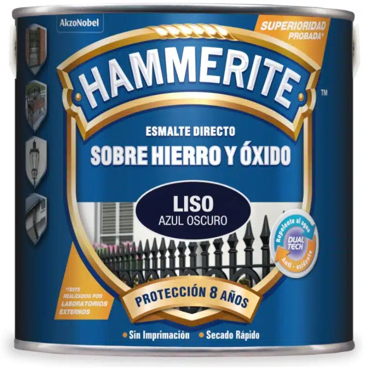 ESMALTE SINTETICO LISO BRILLO AZUL OSCURO 750ML HAMMERITE