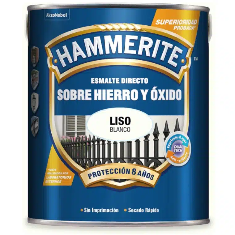 ESMALTE SINTETICO LISO BRILLO BLANCO 750ML HAMMERITE