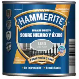 ESMALTE SINTETICO LISO BRILLO GRIS PLATA 750ML HAMMERITE