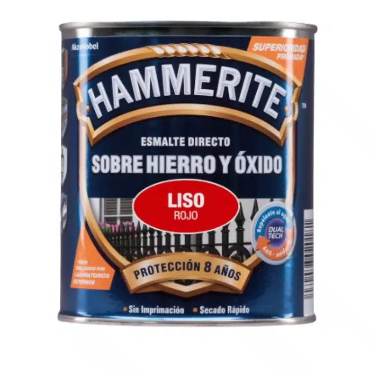 ESMALTE SINTETICO LISO BRILLO ROJO 750ML HAMMERITE