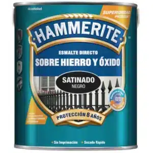 ESMALTE SINTETICO SATINADO NEGRO 750ML HAMMERITE