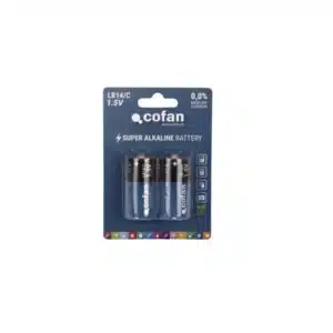 BLISTER 2 PILAS ALCALINA LR14 C/1,5V COFAN