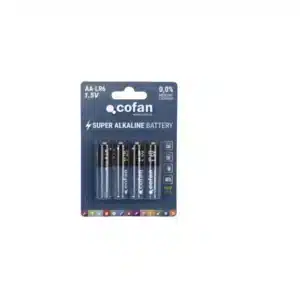 BLISTER 4 PILAS ALCALINA PLUS LR6 AA/1,5V COFAN