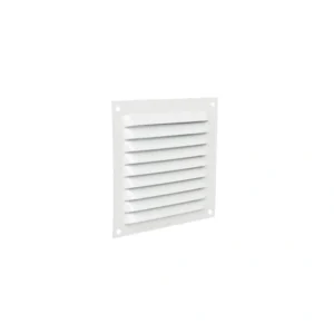 Rejilla de ventilación sin mosquitera en aluminio blanco 15x15 cm COFAN