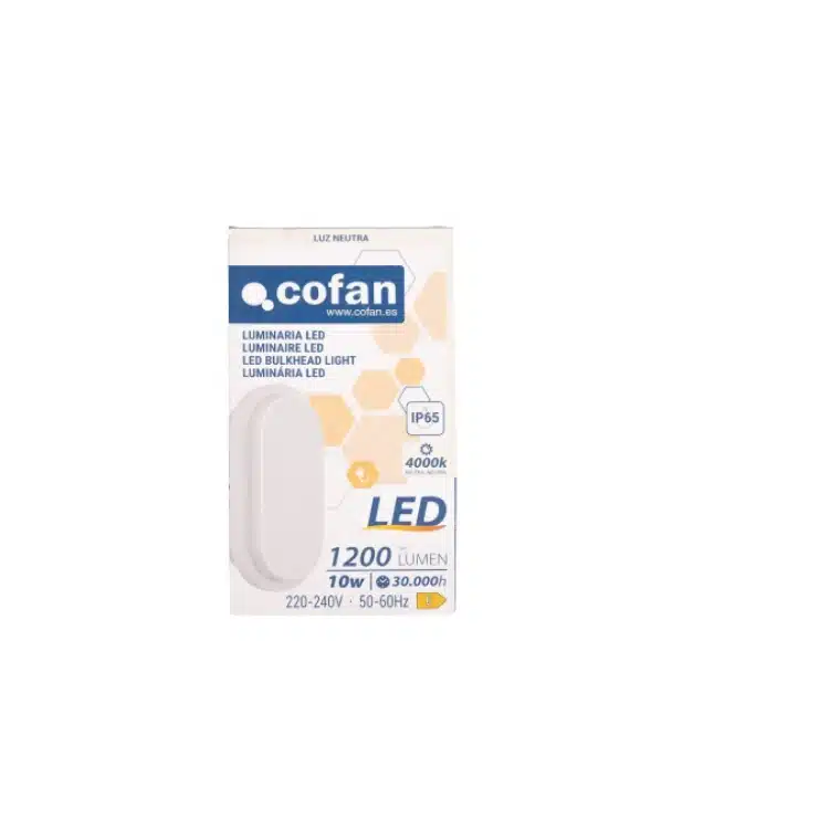 LUMINARIA LED 10W 1200LM 4000K 211X113X52 COFAN