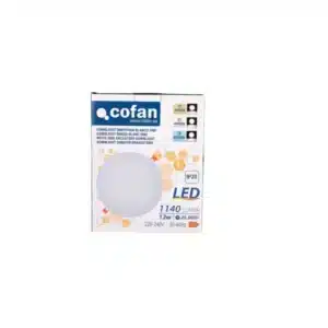 DOWNLIGHT LED EMPOTRABLE BLANCO ILUMINACION REGULABLE 12W 168 DIAMETRO COFAN