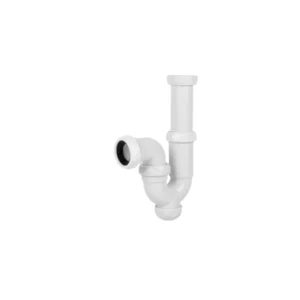 Sifón Curvo con salida de 32-40 mm y Válvula lavabo bidé 1" 1/2 x 70 COFAN