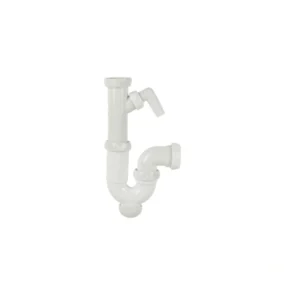 Sifón Curvo con salida de 32-40 mm, RACOR 1" 1/2 y Toma Auxiliar COFAN