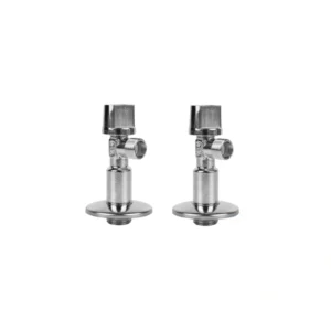 Set 2 Válvulas de Escuadra Latón 1/2" x 1/2" COFAN