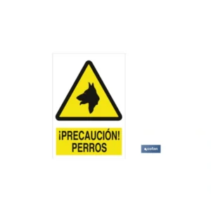SEÑAL POLIESTIRENO PERROS 297X210 mm COFAN
