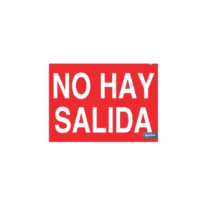 SEÑAL LUMINISCENTE NO HAY SALIDA 297X210 mm COFAN