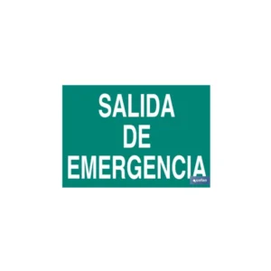 SEÑAL LUMINISCENTE SALIDA DE EMERGENCIA 297X210 mm COFAN