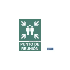 SEÑAL LUMINISCENTE PUNTO DE REUNION 297X210 mm COFAN