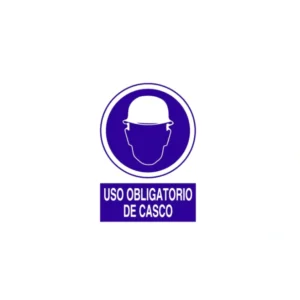 SEÑAL POLIESTIRENO USO OBLIGATORIO DE CASCO 297X210 mm COFAN
