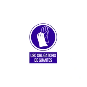 SEÑAL POLIESTIRENO USO OBLIGATORIO DE GUANTES 297X210 mm COFAN