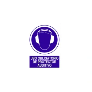 SEÑAL POLIESTIRENO USO OBLIGATORIO DE PROTECTOR AUDITIVO 297X210 mm COFAN