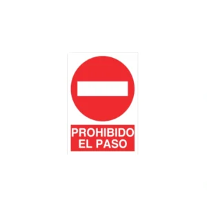 SEÑAL POLIESTIRENO PROHIBIDO EL PASO 297X210 mm COFAN