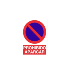 SEÑAL POLIESTIRENO PROHIBIDO APARCAR 297X210 mm COFAN