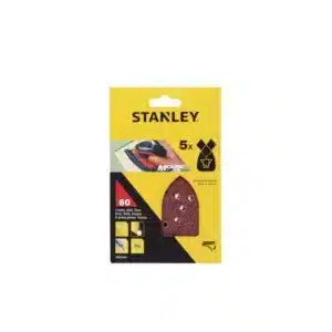 5 hojas de lija Grano 60 STANLEY