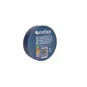 Cinta Aislante 180 Micras AZUL 19mm X 20 Metros COFAN
