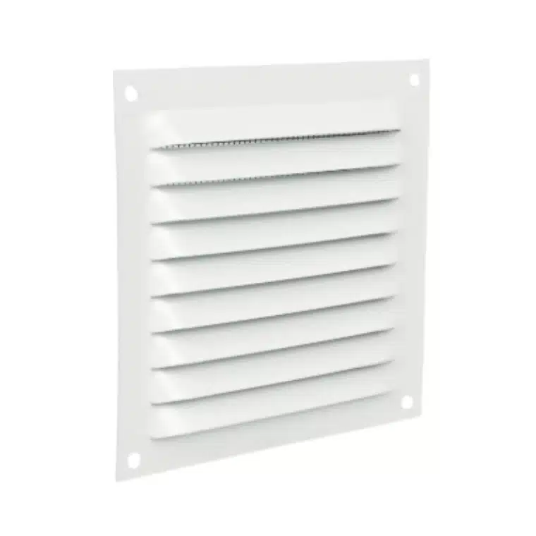 Rejilla de ventilación sin mosquitera en aluminio blanco 20x20 cm COFAN