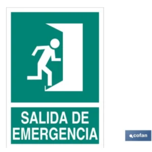 SEÑAL LUMINISCENTE SALIDA EMERGENCA DERECHA 297X210 mm COFAN