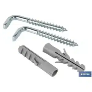 Set de Taco y Alcayata para el Termo y Calentador 8 x 65 mm COFAN