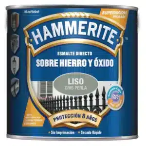 ESMALTE SINTETICO LISO BRILLO GRIS PERLA 750ML HAMMERITE